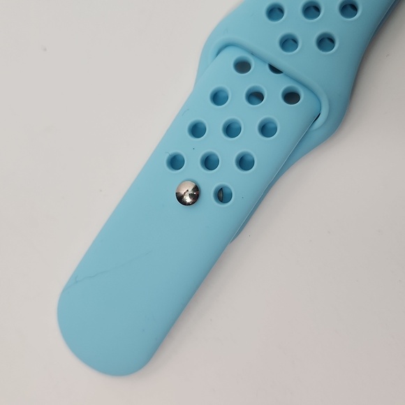 COPY - 22 mm lug Apple Watch Compatible 3 band latex snap band set for MEN, NWT - Picture 13 of 15